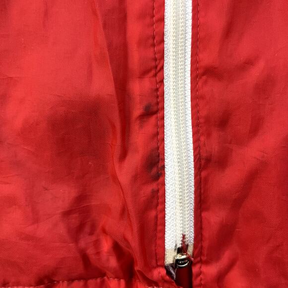 Vintage MacGregor Jacket Track Windbreaker Adult Large Red Black Full Zip 90s - Picture 7 of 12